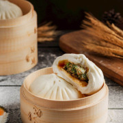 16.Homemade Shi-Take Mushroom &amp; Shanghai Cabbage Steam Bun(V) (4Pcs)