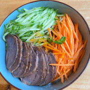 4. Beef Noodles Salad With Sesame Sauce